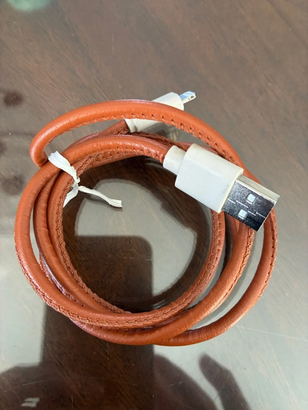 Genuine 3 ft Leather Charging cable
